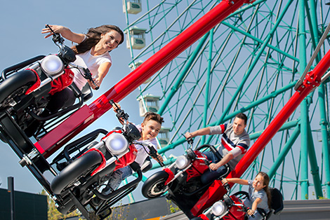 Ducati rollercoaster motorcycle simulators at Mirabilandia new